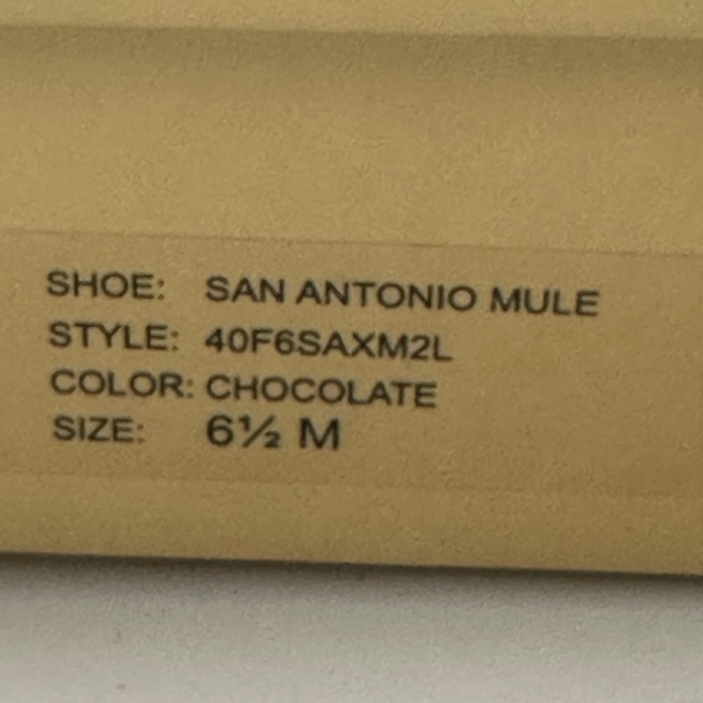 Michael Kors Chocolate Brown Leather San Antonio Mules with Tassels and Box - Picture 3 of 10